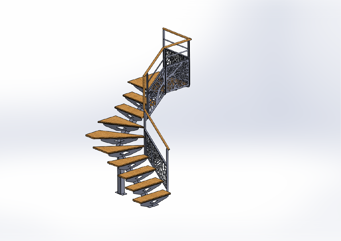 Escalier quart tournant